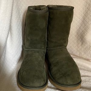 UGG Dark Green Suede Boots